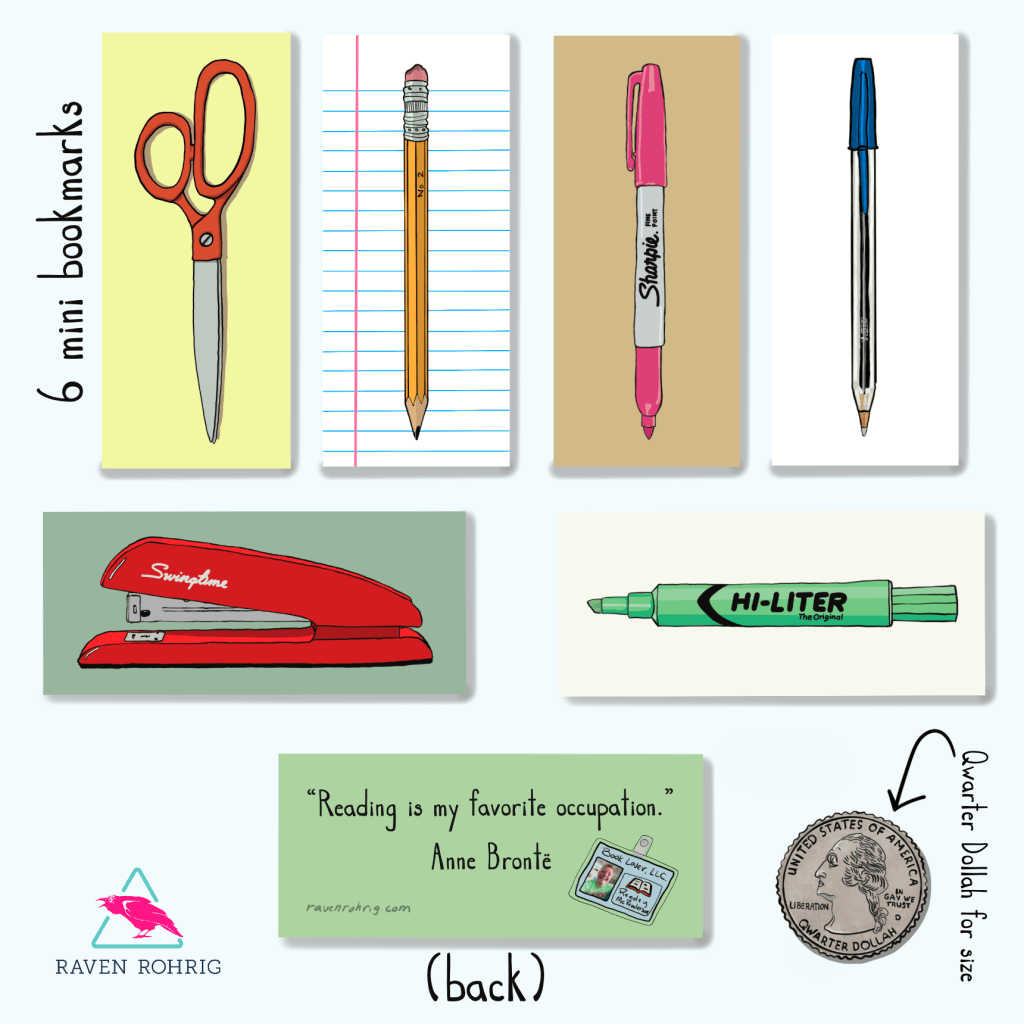 my mini bookmarks are quite the&nbsp;hit