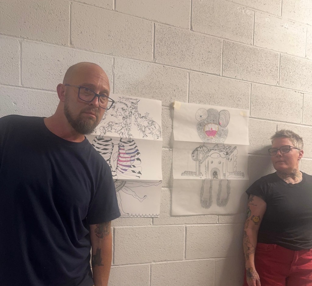 exquisite corpse drawing with THE&nbsp;dan